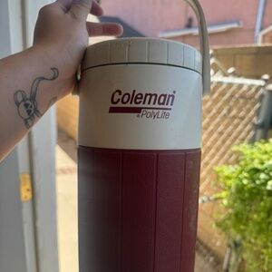 Vintage Coleman Polylite 5590 1/2 Gallon Water Beverage Jug Made in USA
